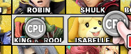 King K Rool and Isabelle, who represent P Rool and Therapuppy, are next to each other on the Smash Ultimate character select screen